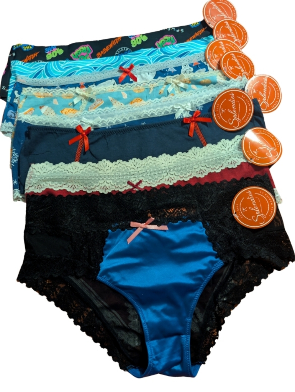 Splendies Underwear Bundle 8 Pair NWT Women’s Size XL Assorted